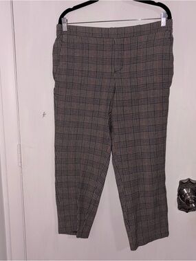 Old Navy Gray Plaid Dress Pants